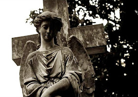 One of the tombstones in St. John Chruch cemetry