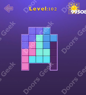 Cheats, Solutions, Walkthrough for Move Blocks Easy Level 102