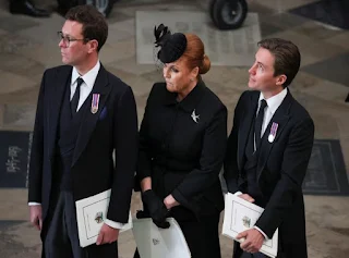 Sarah Duchess of York attends Queen's funeral
