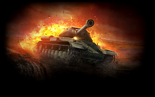 World of Tanks Tank in Fire HD Game Wallpaper
