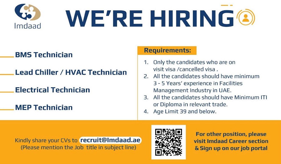 Technicians jobs in dubai