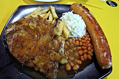Wow Wow West, chicken chop sausage