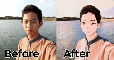 Nama Aplikasi  dan Cara Edit  Foto  Jadi Anime  NETIZEN HIJRAH