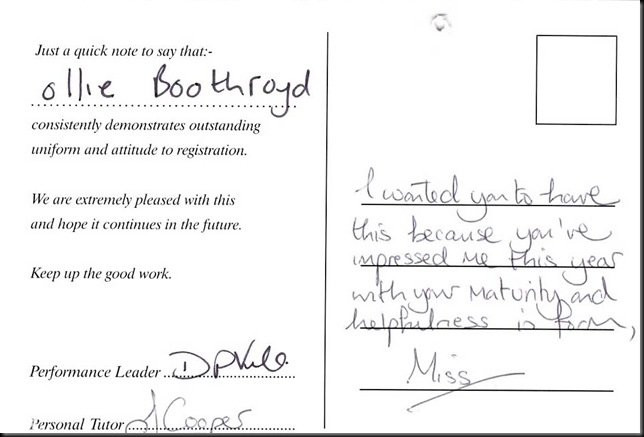 olli postcard role model back