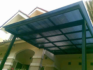 Kanopi polycarbonate garasi rumah