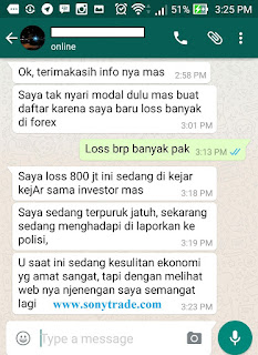 kisah kegagalan kehancuran kerugian dalam belajar trading investasi saham forex