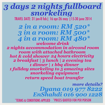 Pakej 3 hari 2 malam snorkeling Pulau Perhentian, 3 days 2 night Perhentian Island, Perhentian Island packages, Fullboard package Perhentian Island, pakej snorkeling di Pulau Perhentian, pakej 3 hari 2 malam Perhentian, pakej Perhentian 2014