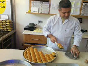 At a baklava store in Gaziantep