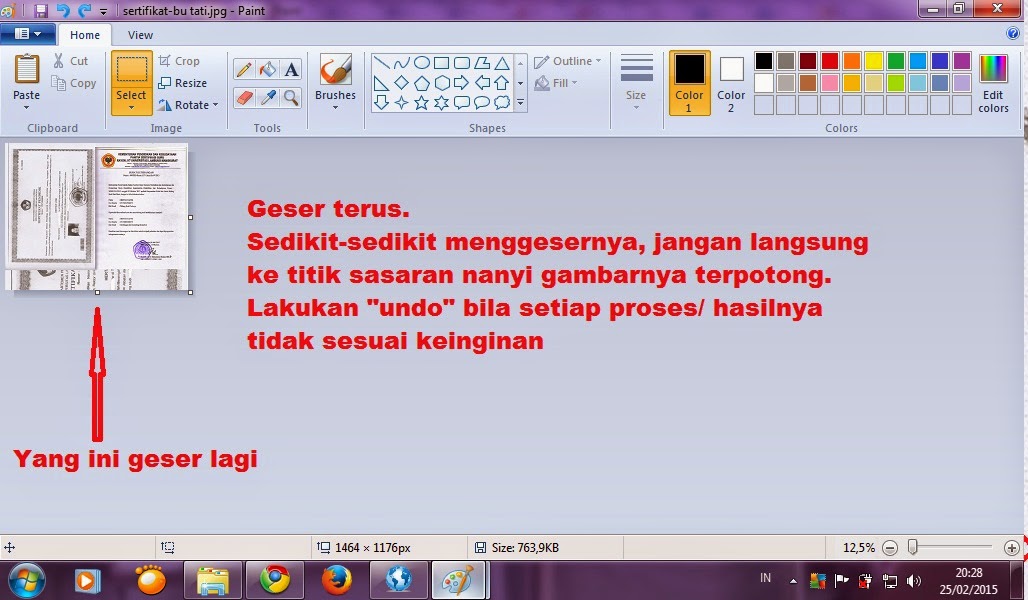 Tutorial Cara Menggabung Gambar dengan Fasilitas Paint 