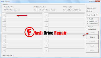 Download FC MpTool V4.02 for fixing alcor chip controller 