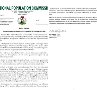 NPC Census 2023: Press Release Today 29th March 2023