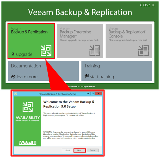 Veeam Backup & Replication Upgrade