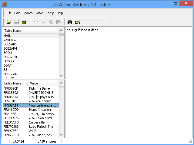 Cara Edit Nama Mobil, Nama Tempat, Sub (percakapan), dsb di GTA San Andreas indonesia dengan SA GXT Editor