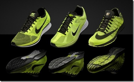 Nike Volt - Flyknit Racer, Zoom Streak 4, Lunarspider R3