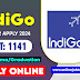 IndiGo Airlines Recruitment 2024 Fresher Apply For 1141/- Various Post