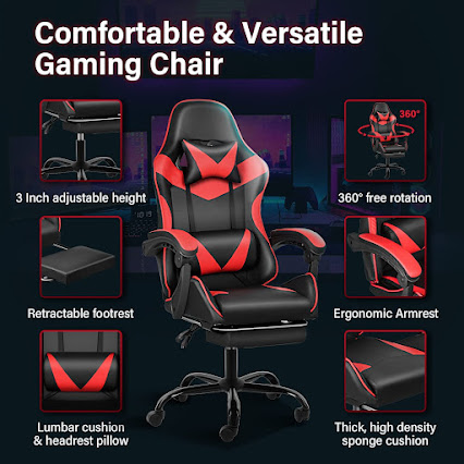 Computer Ergonomic Video Game Chair,