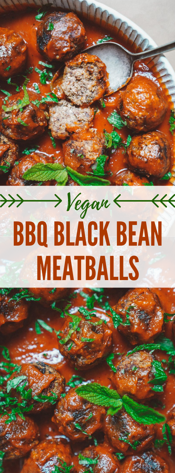 VEGAN BBQ BLACK BEAN MEATBALLS #healthyrecipes #vegan