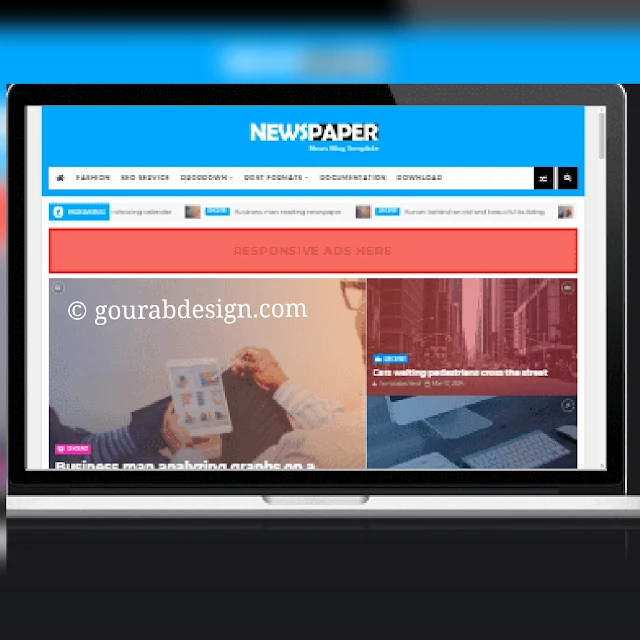 Newspaper responsive blogger template