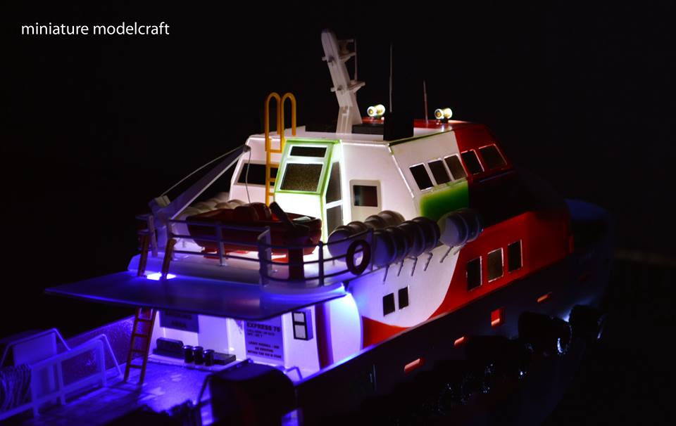 pembuat miniatur kapal crew boat cb express 76 rumpun artwork planet kapal indonesia terpercaya