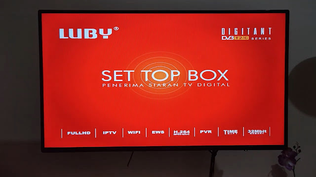 Tampilan awal set top box Luby DVB-T2-01