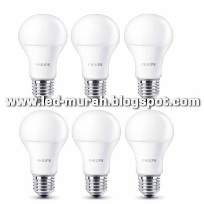 Philips LED Bulb 7W A60 - Putih - 6 Buah 