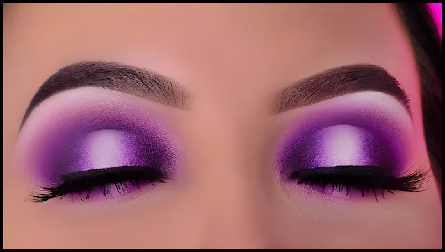 Tutorial de Olho Halo Esfumado Roxo