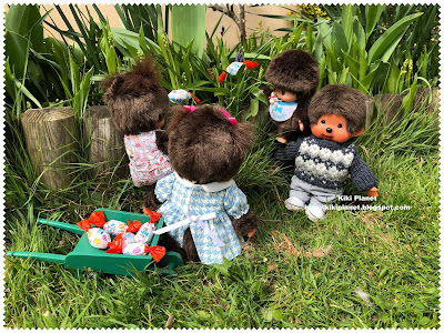 kiki monchhichi chimutan pâques easter chocolat monchhichi monkiki