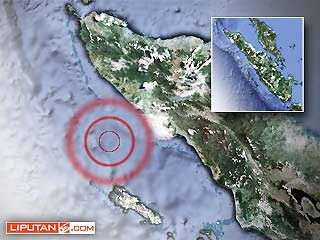 Foto Letak Gempa Meulaboh Aceh Barat