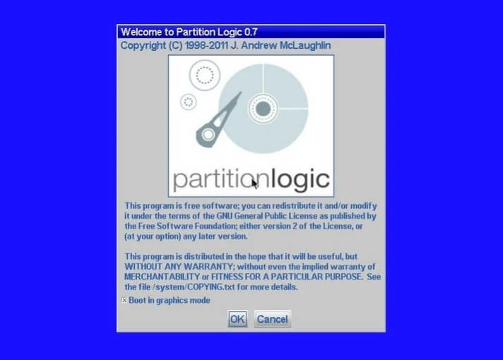 أداة تقسيم القرص الصلب, إدارة البيانات, برنامج Partition Logic