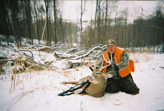 Ohio Whitetail Hunting Preserve Winter Buck, Hidden Hollow Whitetail Preserve