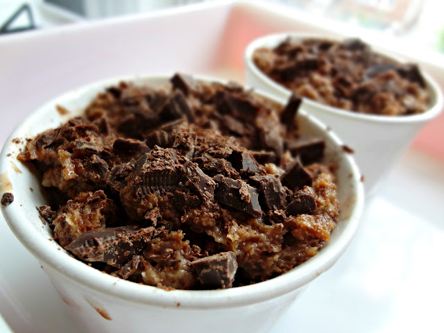 Dark Chocolate Bread Pudding (Lightened Up)