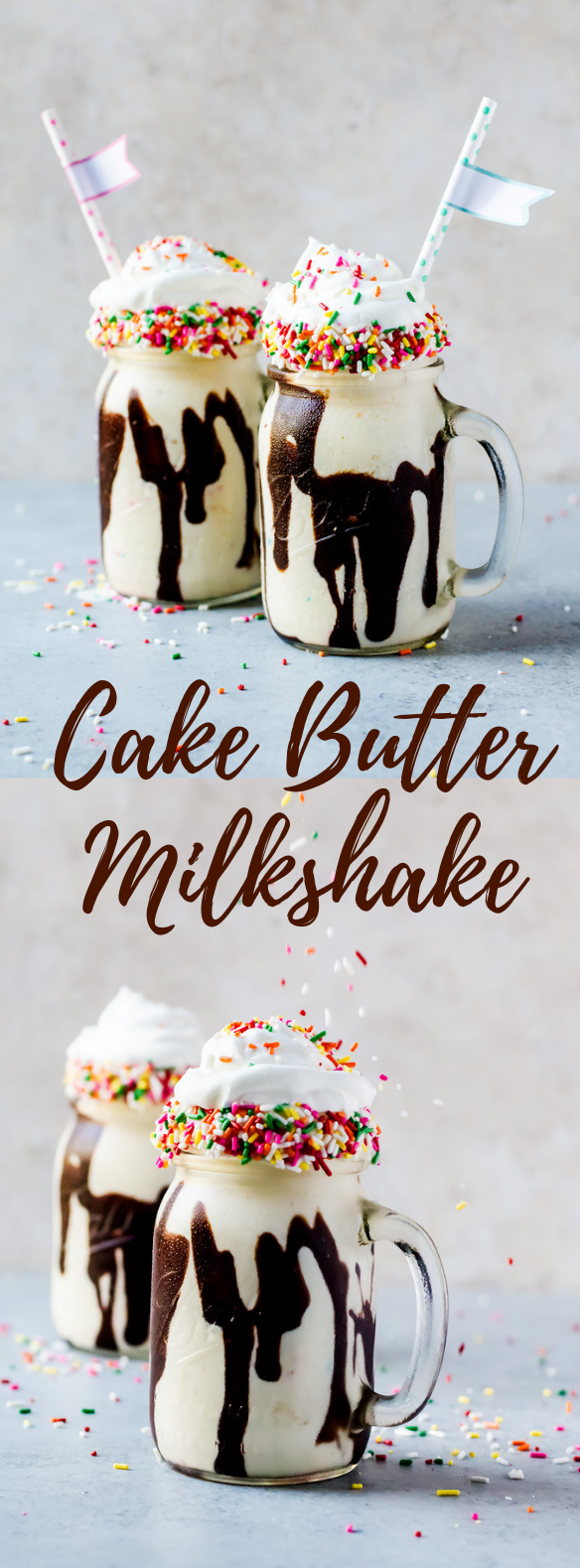 CAKE BATTER MILKSHAKE #Delicious #milkshakes