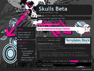 Skulls Download Best Template Premium Blogger