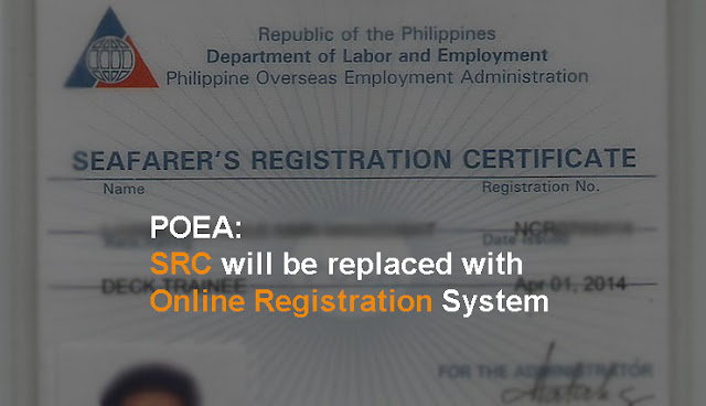POEA announced the Online Registration System for Filipino Seafarers