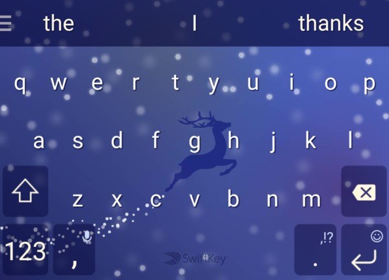 SwiftKey para Android actualización trae Dos gratuito festiva Temas de Invierno , Más