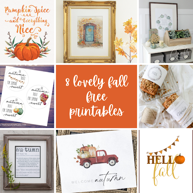 8 lovely fall free printables