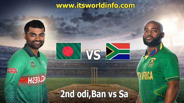 Bangladesh vs South Africa Live Score of 2nd odi Match