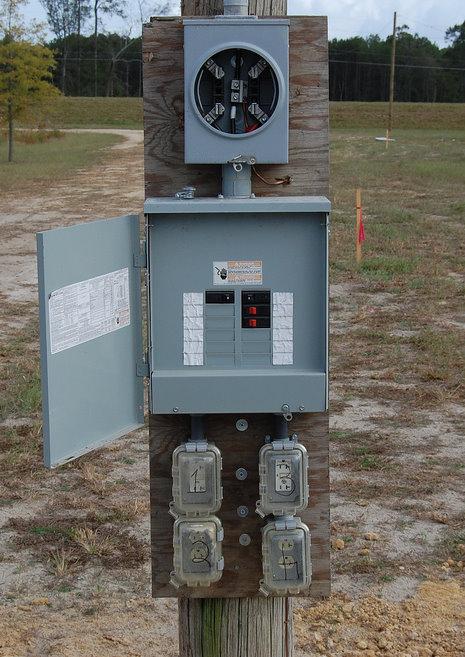 Electrical Service Pole