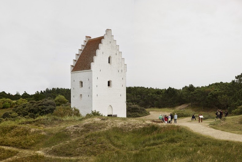 Resultado de imagem para sand covered church