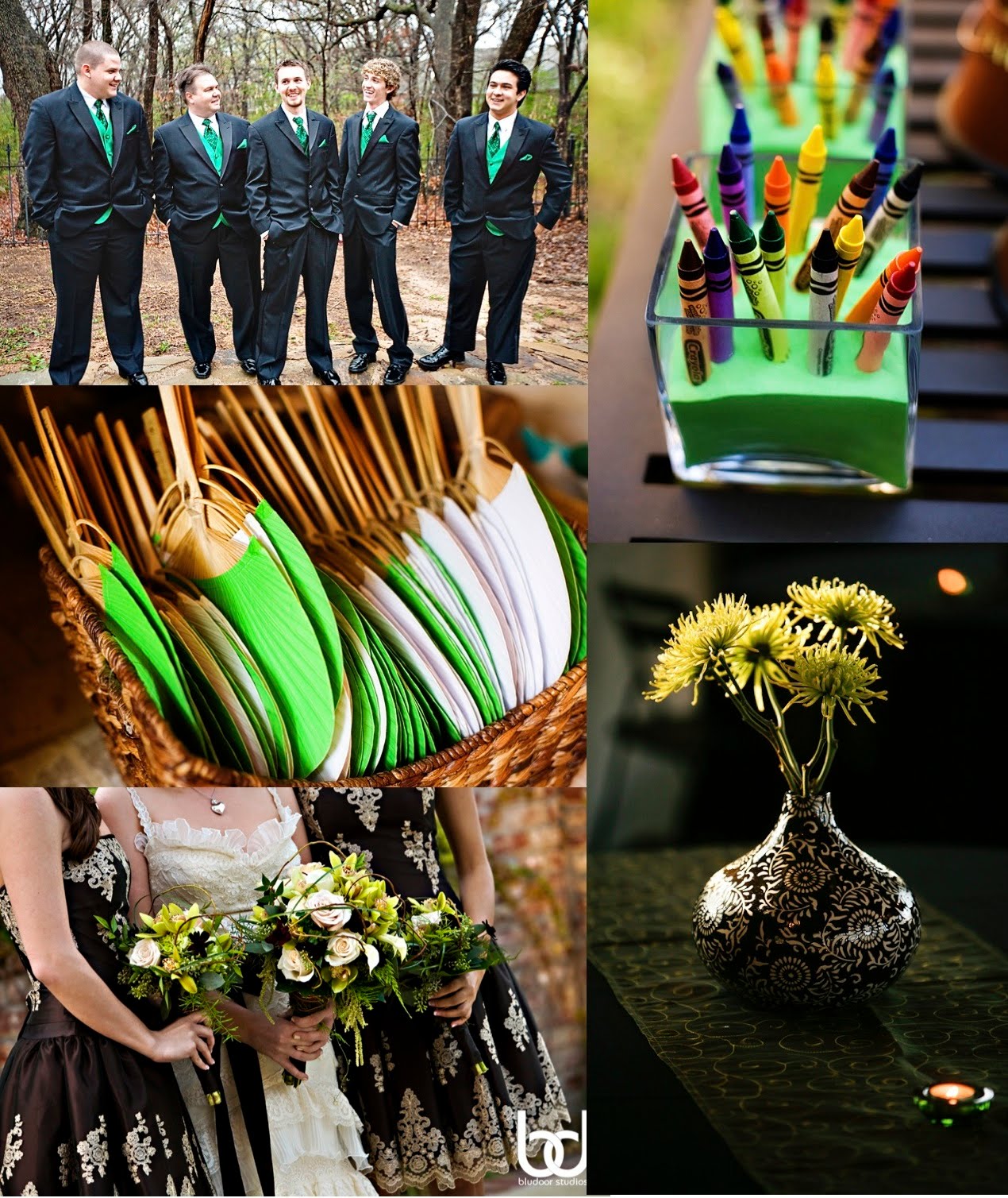 More fab green wedding details