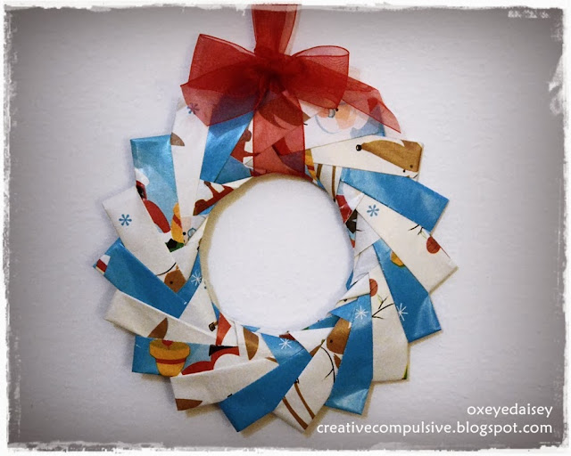 origami wreath 