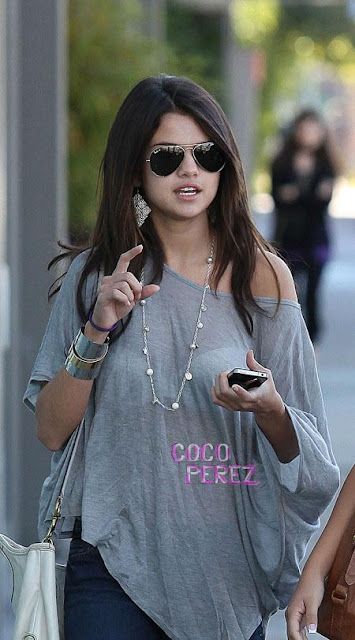 9. Selena Gomez Wearing Shirts