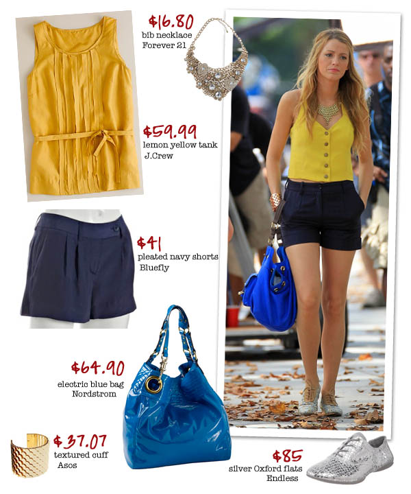 Blake Lively wore lemony yellow on set in Central Park last week - snag her 