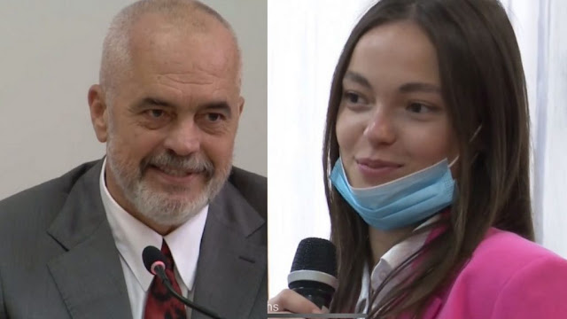 Kosovo student girl complements Edi Rama: You are a fashion icon