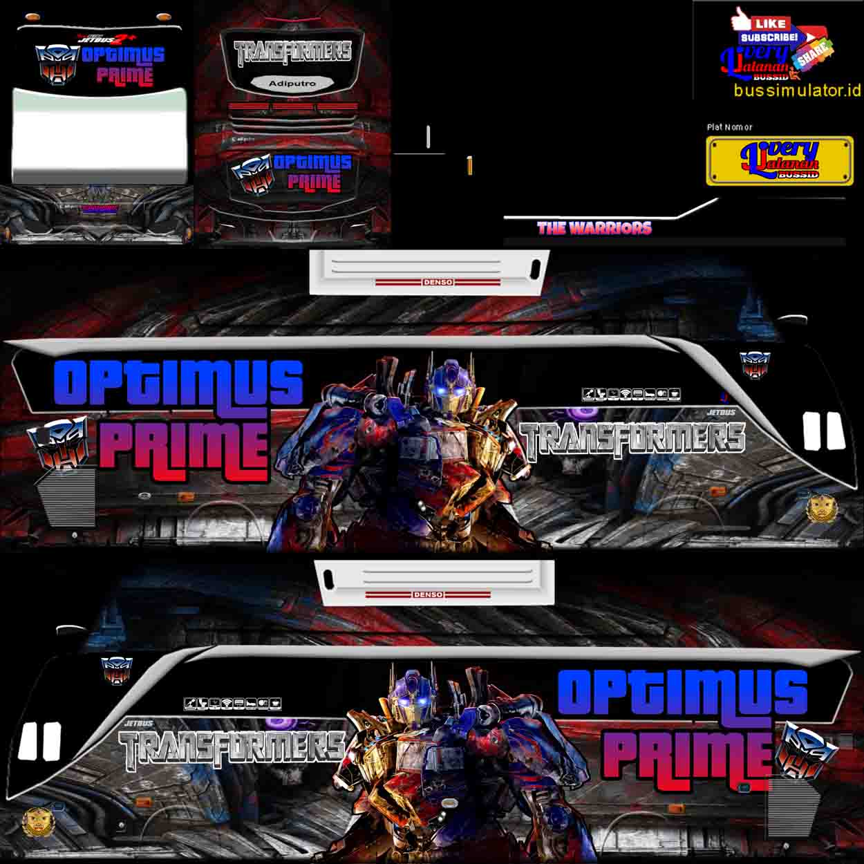 livery bussid optimus prime