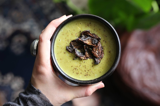 Asparagus & Porcini Mushroom Soup | Celia's Saucer