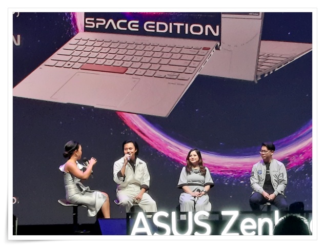 Rizky Febian dan Tasya Kamila di ASUS Zenbook 14X OLED Space Edition