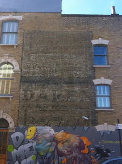 Ghost sign for Daren Brown Bread, Denmark Hill, London SE5
