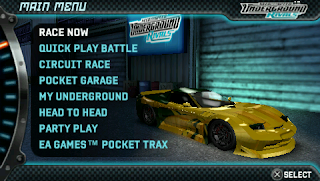Game Need For Speed Underground Rivals ISO PPSSPP