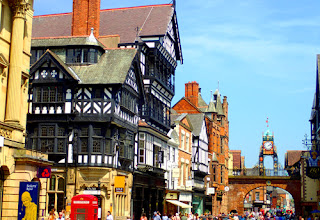 The Rows Clock Chester Great Britain England